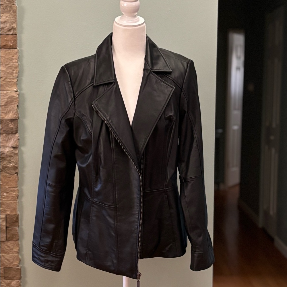 Women's Black Leather Jacket